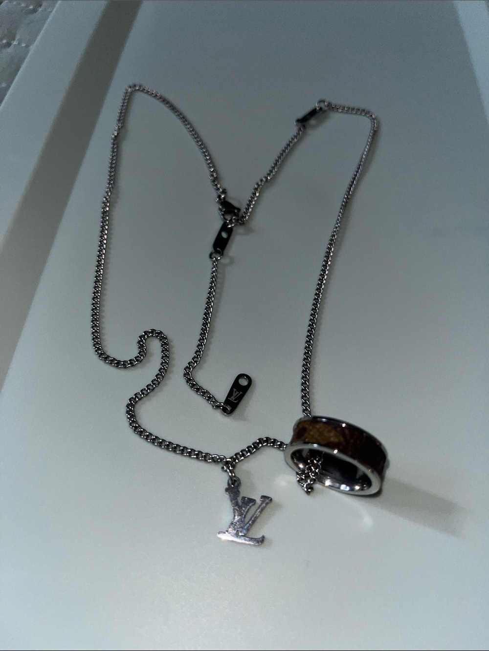 Louis Vuitton Silver Necklace
